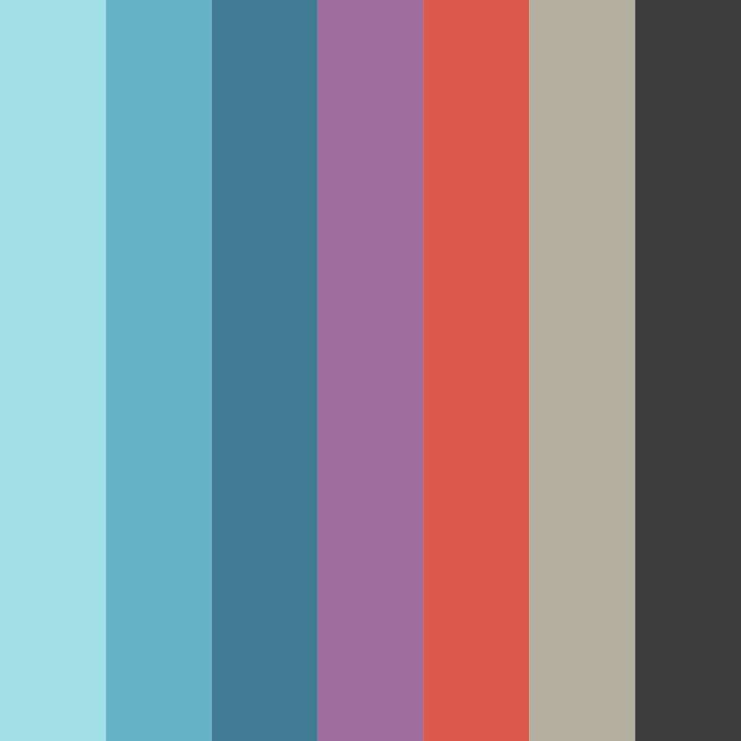 Download blue green dream color palette PNG image (square)