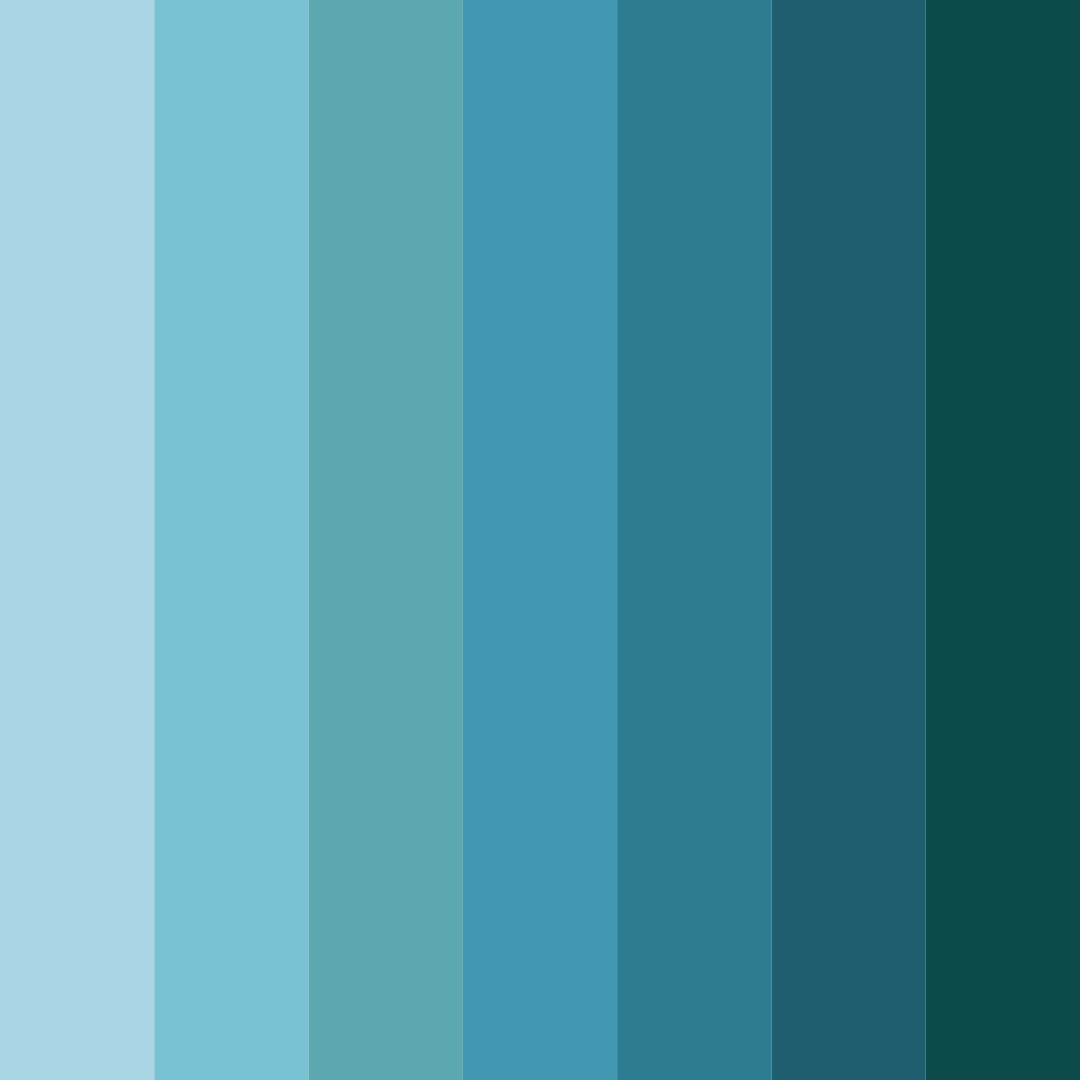 Download serene tides color palette PNG image (square)