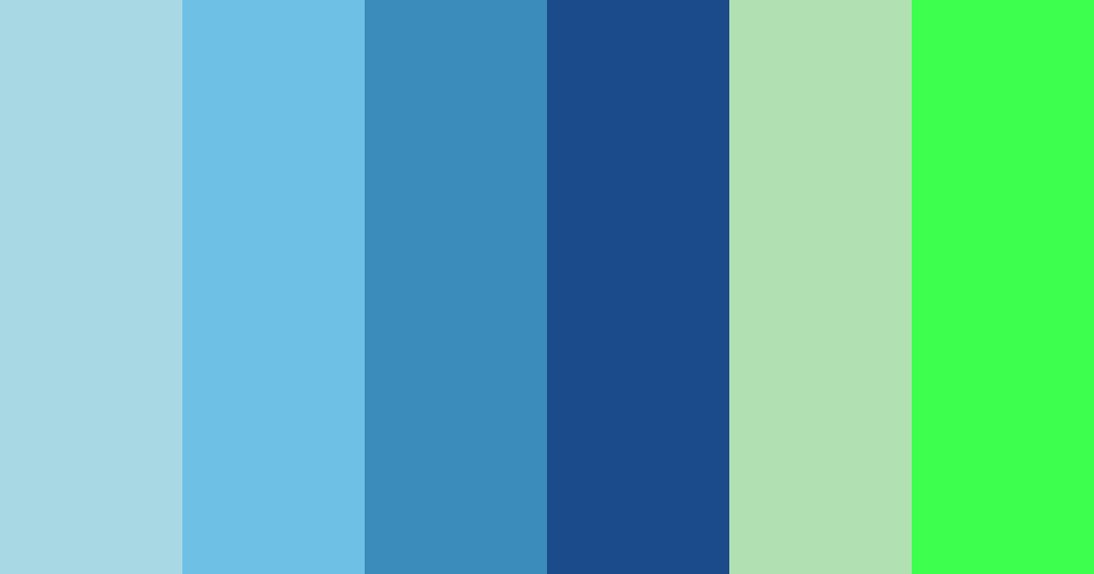 Download electric blue vibes color palette PNG image (landscape)