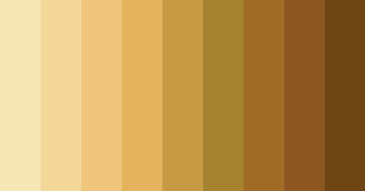 Download golden treasury color palette PNG image (landscape)