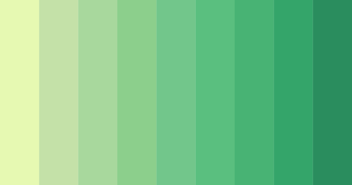 Download lime serenade color palette PNG image (landscape)