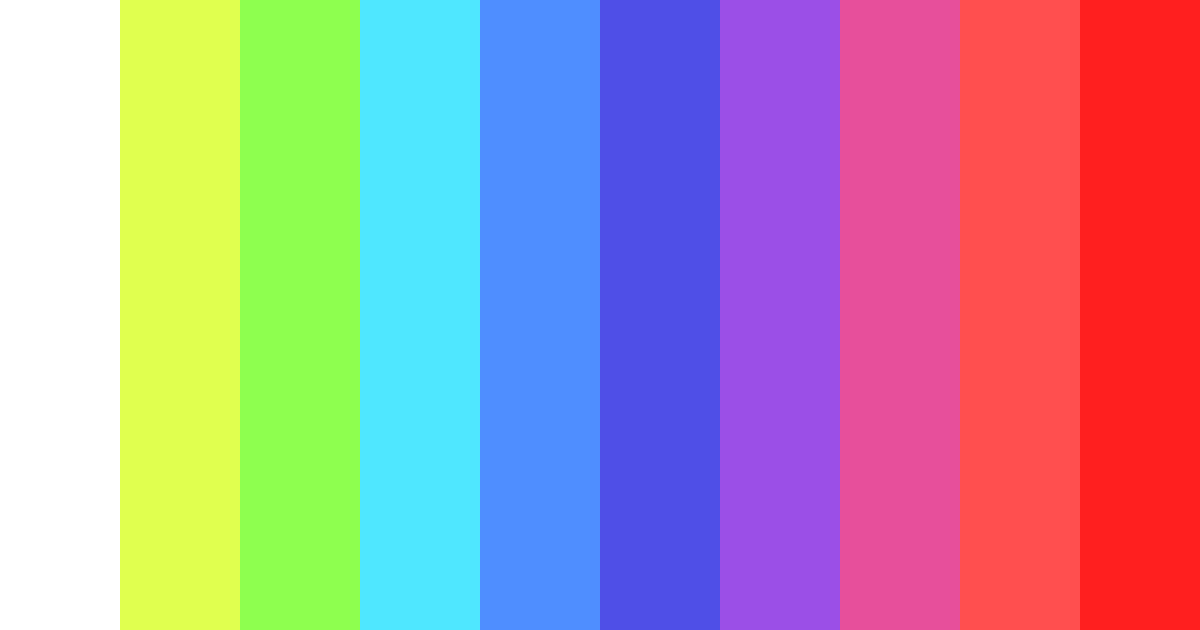 Download neon colors color palette PNG image (landscape)