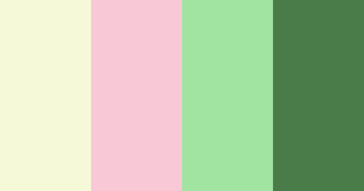 Download shades of green and pink color palette PNG image (landscape)