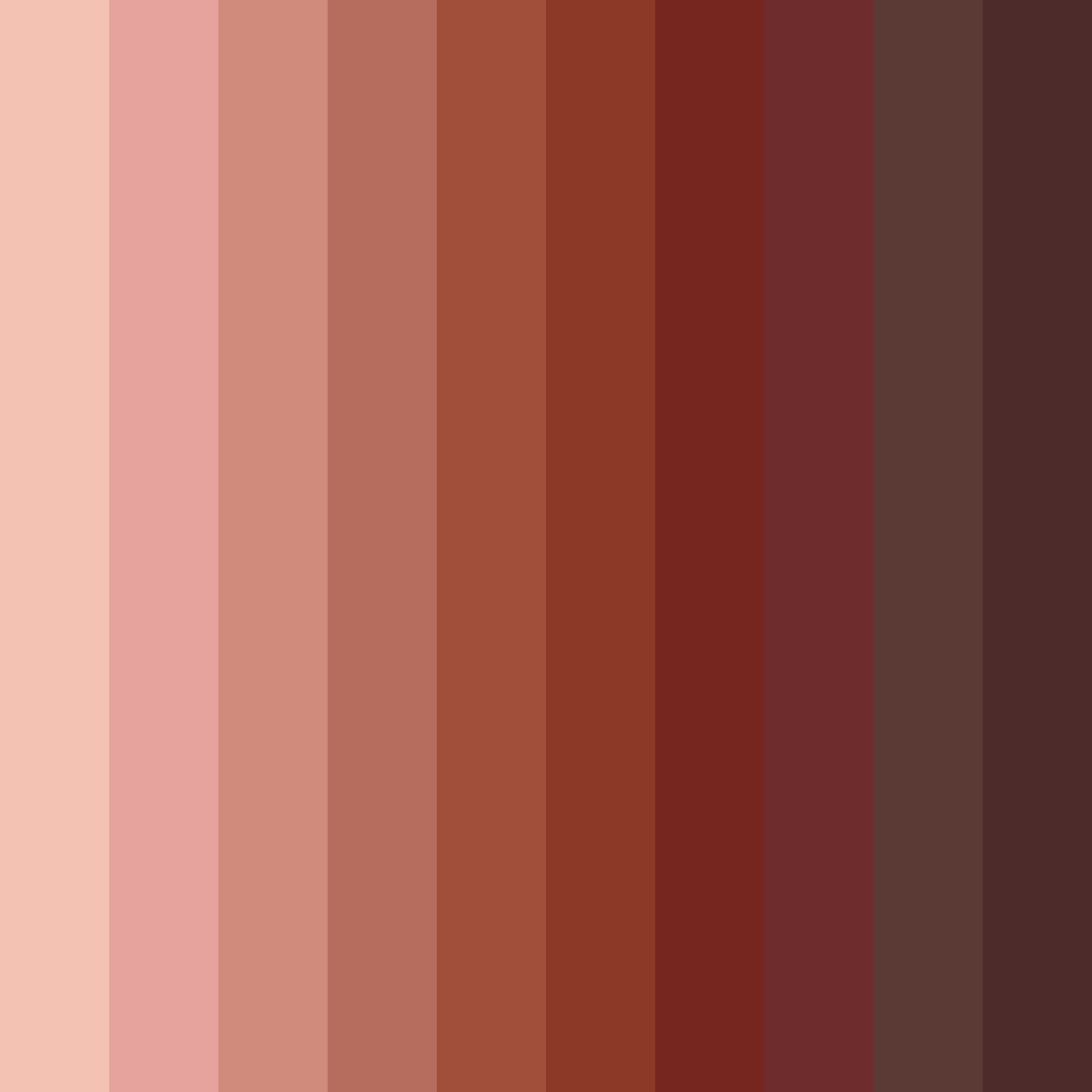 Download zion red color palette PNG image (square)