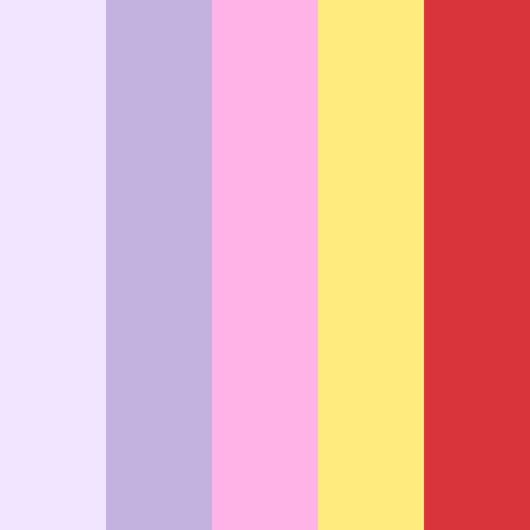 Download colorful sunset color palette PNG image (square)