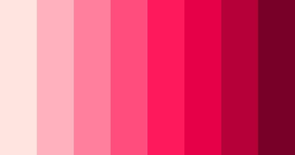 Download blushing blossoms color palette PNG image (landscape)