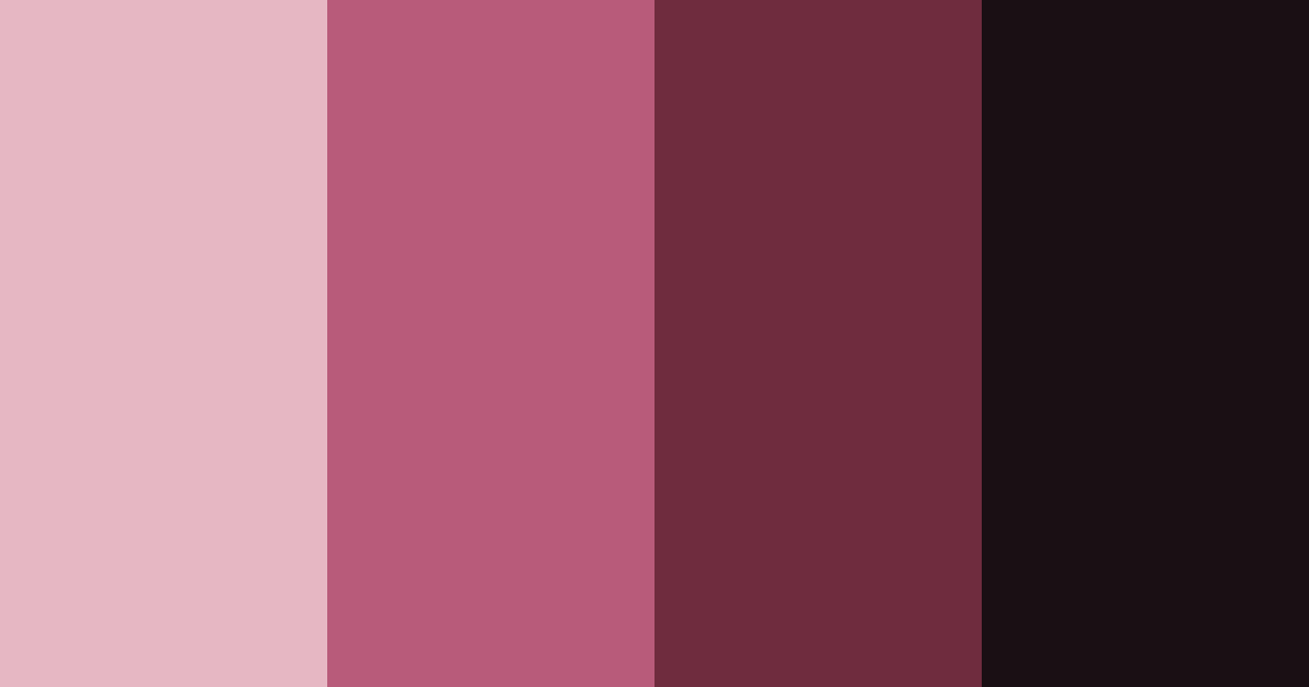 Download crimson noir color palette PNG image (landscape)