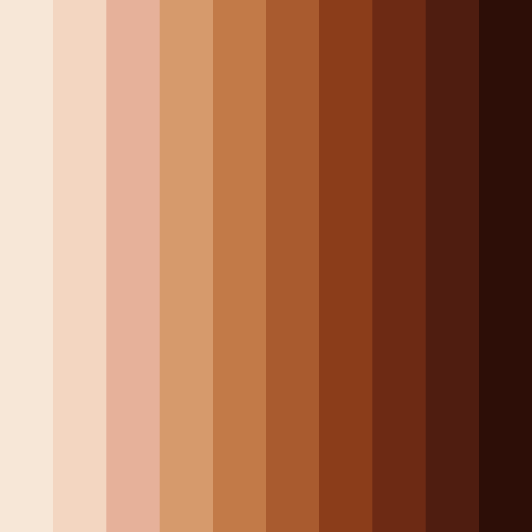 Download decadent cocoa dream color palette PNG image (square)