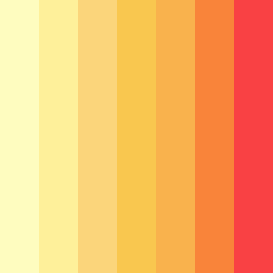 Download sunshine symphony color palette PNG image (square)