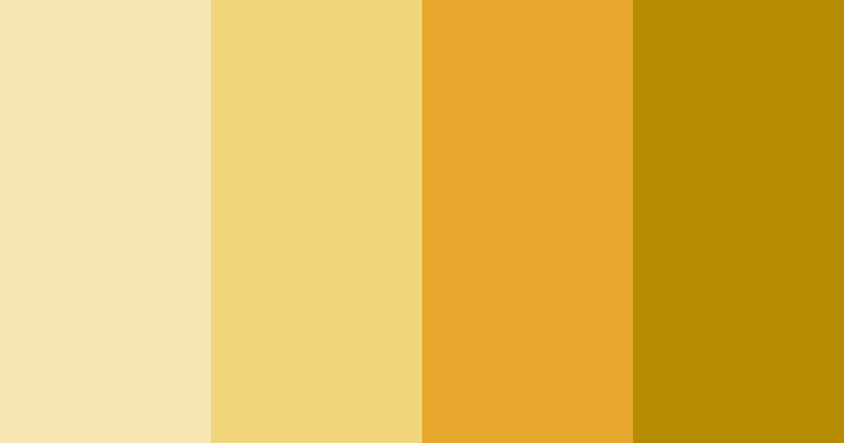 Download golden sunshine color palette PNG image (landscape)