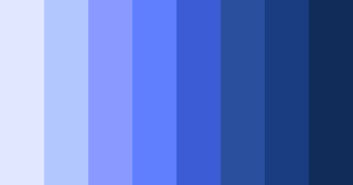 Download shades of blue-violet color palette PNG image (landscape)