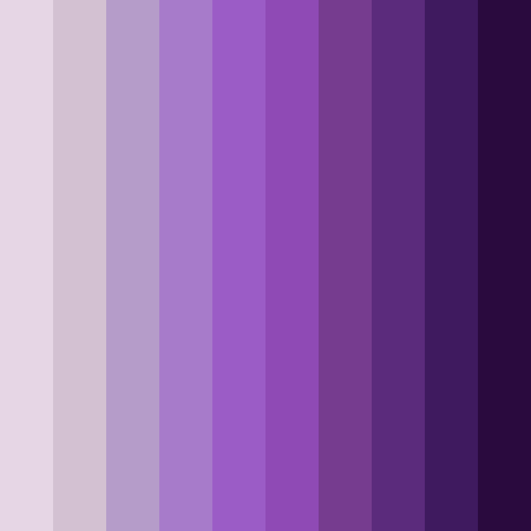 Download shades of lavender color palette PNG image (square)