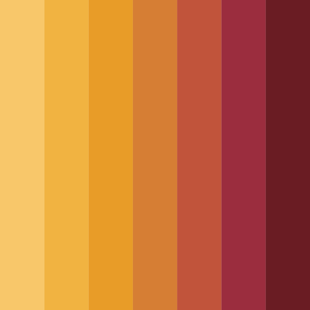 Download sunset red color palette PNG image (square)