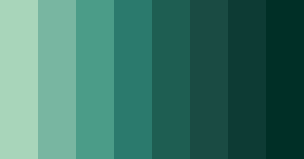 Download verdant depths color palette PNG image (landscape)