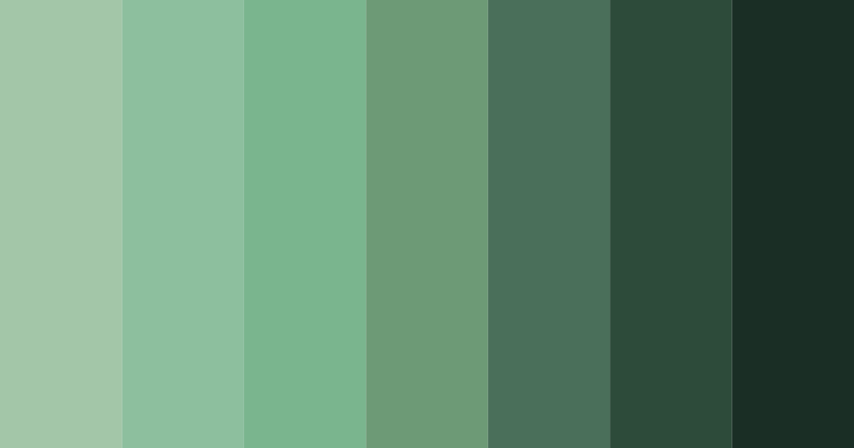 Download dark green forest color palette PNG image (landscape)