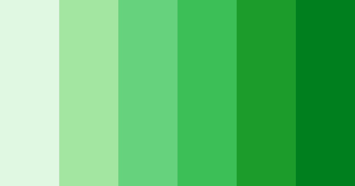 Download emerald harmony color palette PNG image (landscape)