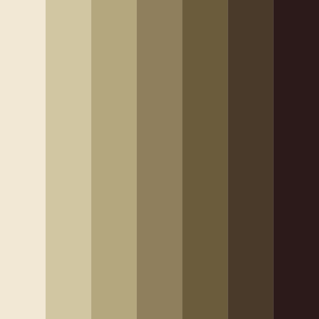 Download creamy brown color palette PNG image (square)
