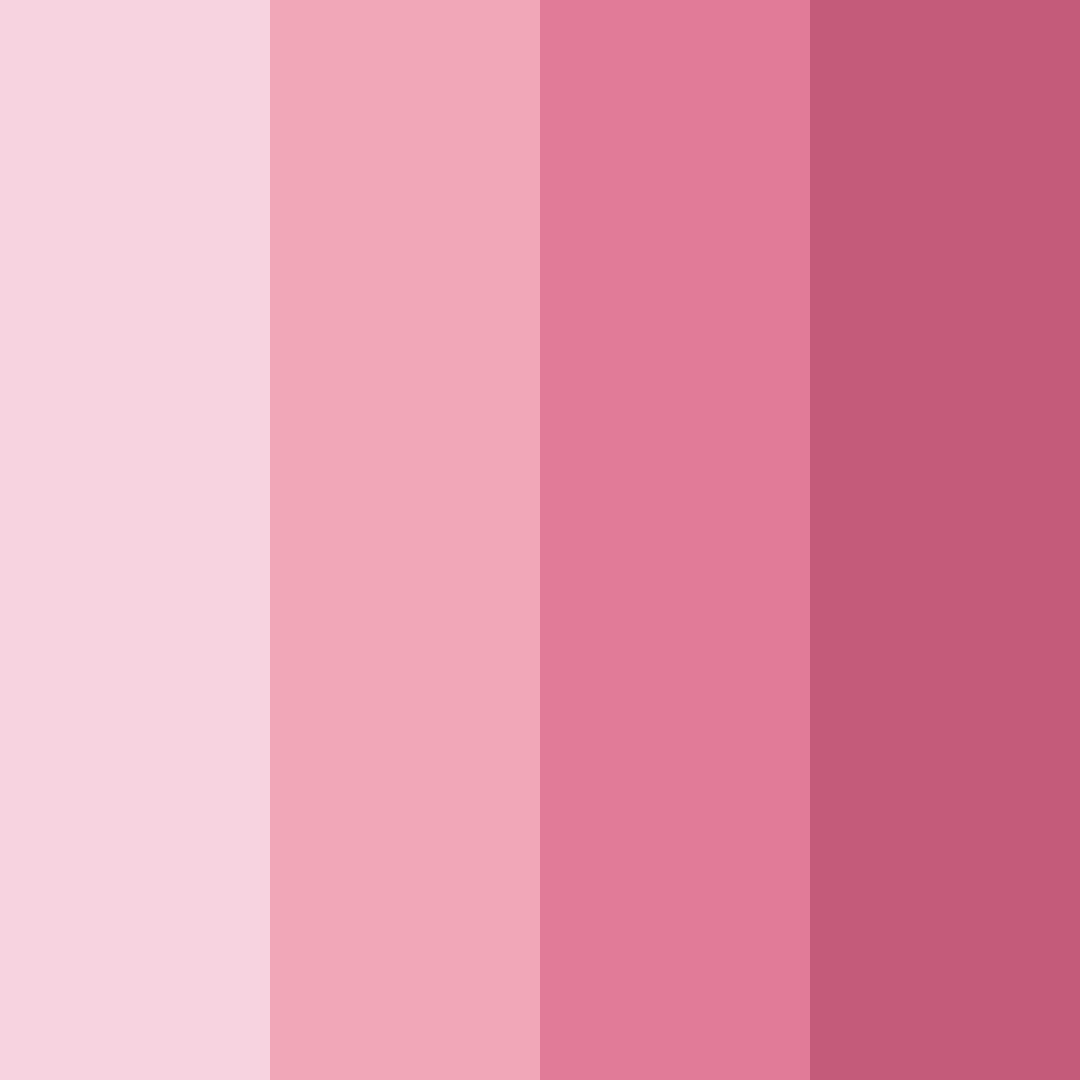 Download pink sunset color palette PNG image (square)
