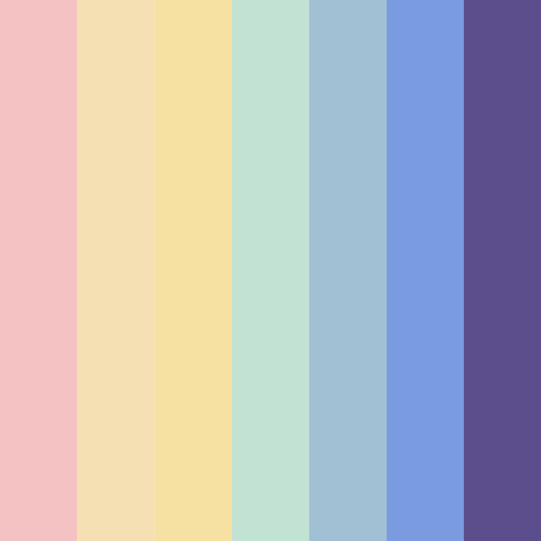 Download dreamy delights color palette PNG image (square)
