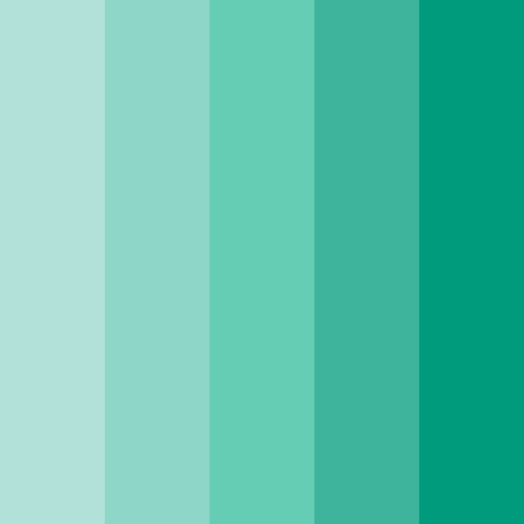 Download tropical teal harmony color palette PNG image (square)