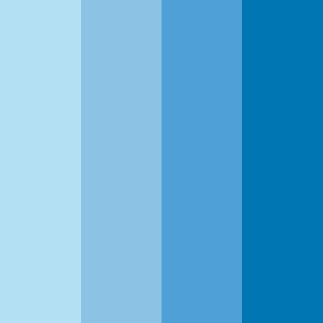 Download light blue winter color palette PNG image (square)