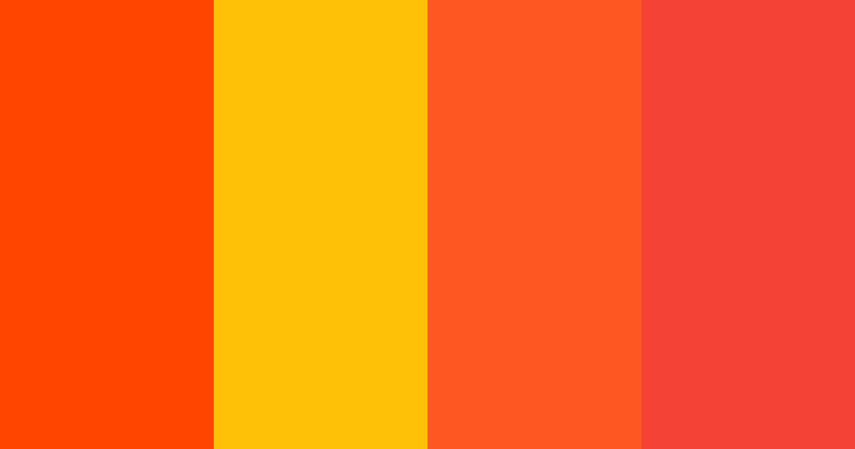 Download orange sunrise color palette PNG image (landscape)