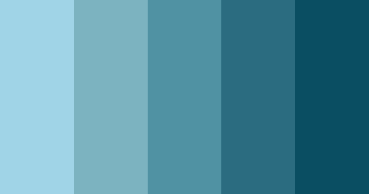 Download aqua serenity color palette PNG image (landscape)