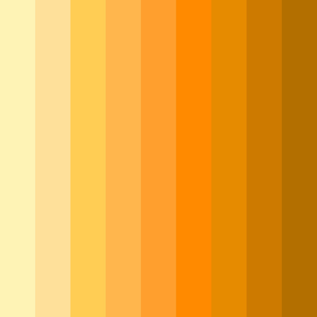 Download golden sunrise color palette PNG image (square)