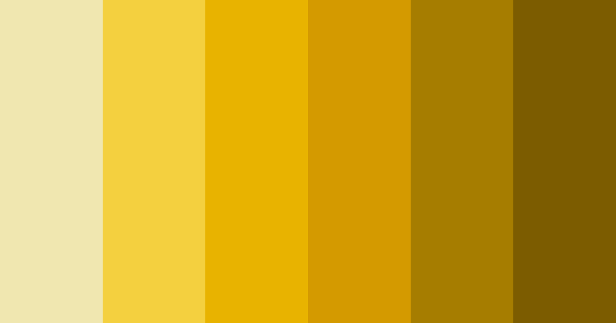 Download golden shades color palette PNG image (landscape)