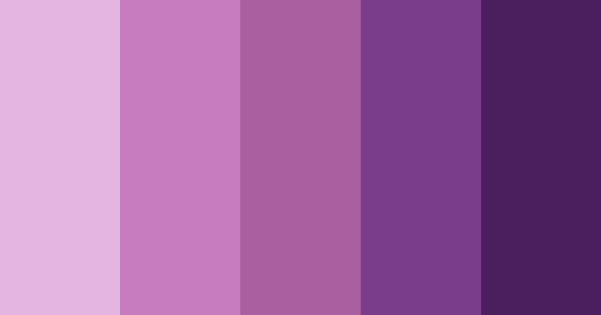 Download lavender dreams color palette PNG image (landscape)