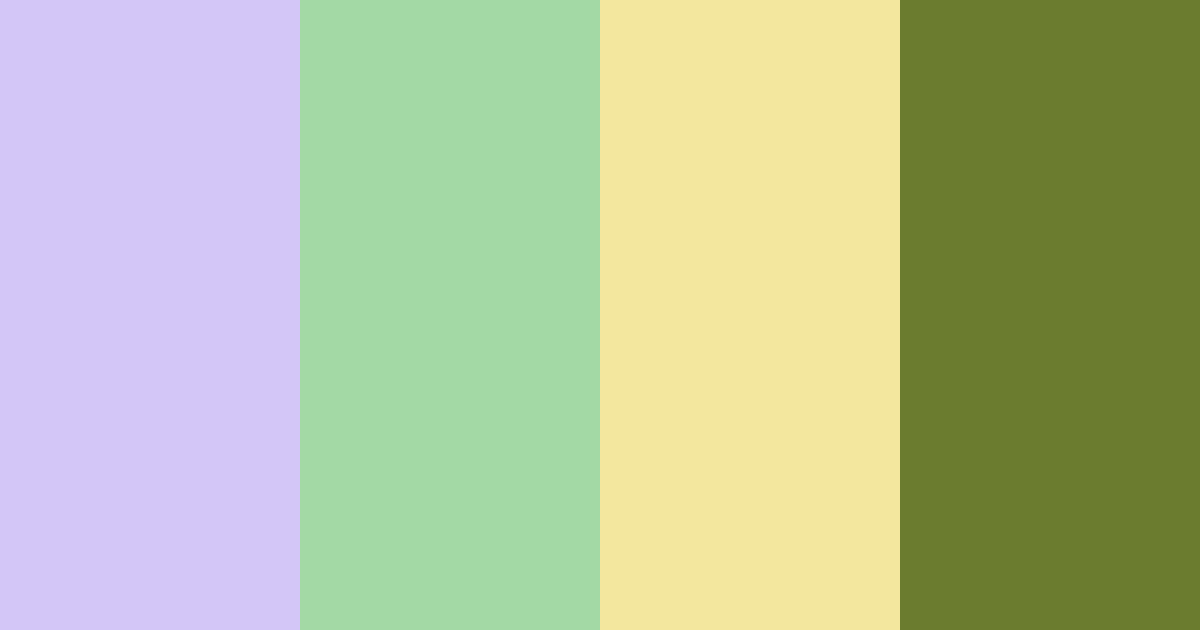 Download purple green yellow harmony color palette PNG image (landscape)