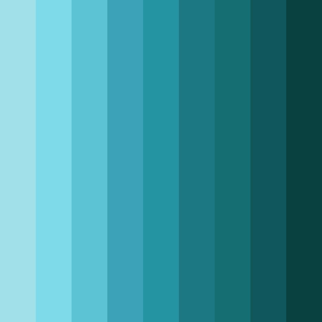 Download aqua serenade color palette PNG image (square)