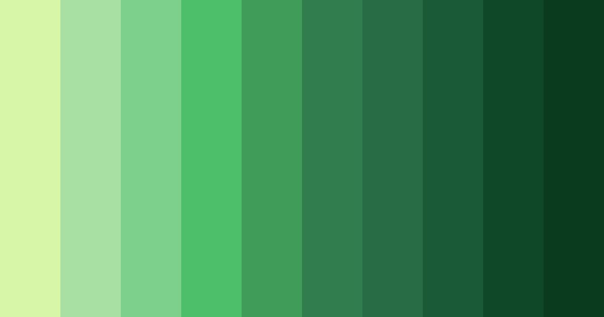 Download green caterpillar color palette PNG image (landscape)
