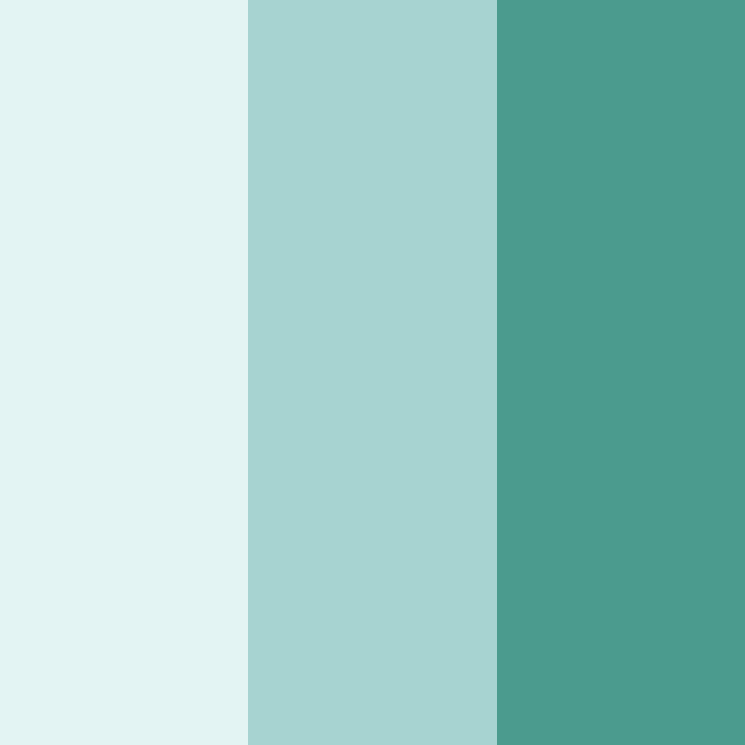 Download teal snow forest color palette PNG image (square)