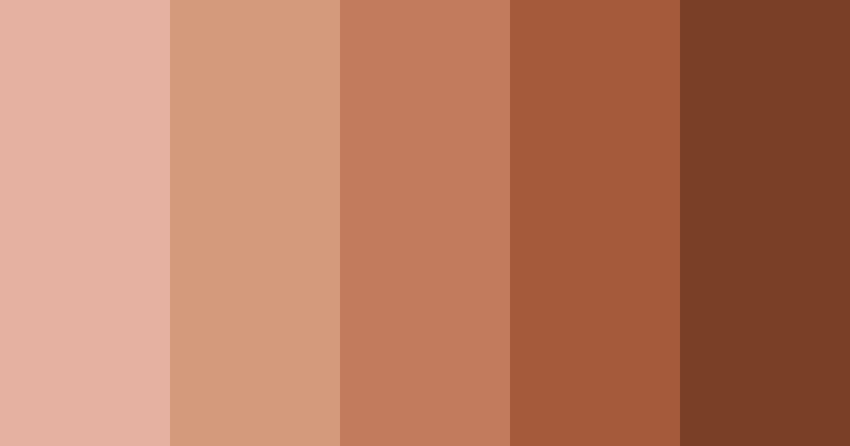 Download rustic ember color palette PNG image (landscape)