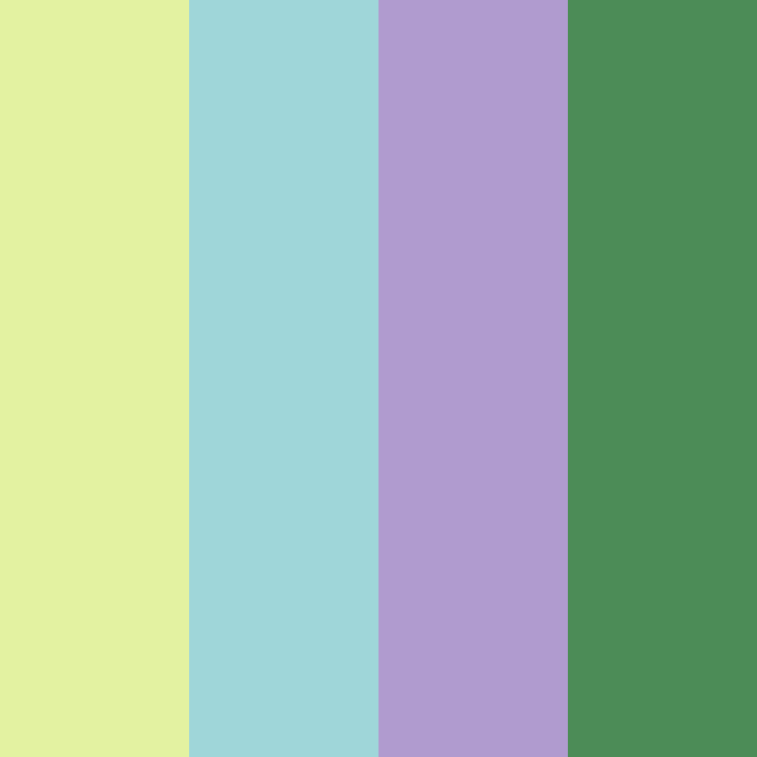 Download shades of green and yellow color palette PNG image (square)