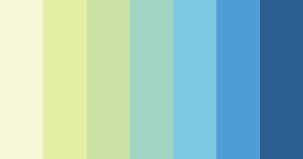 Download shades of green blue color palette PNG image (landscape)