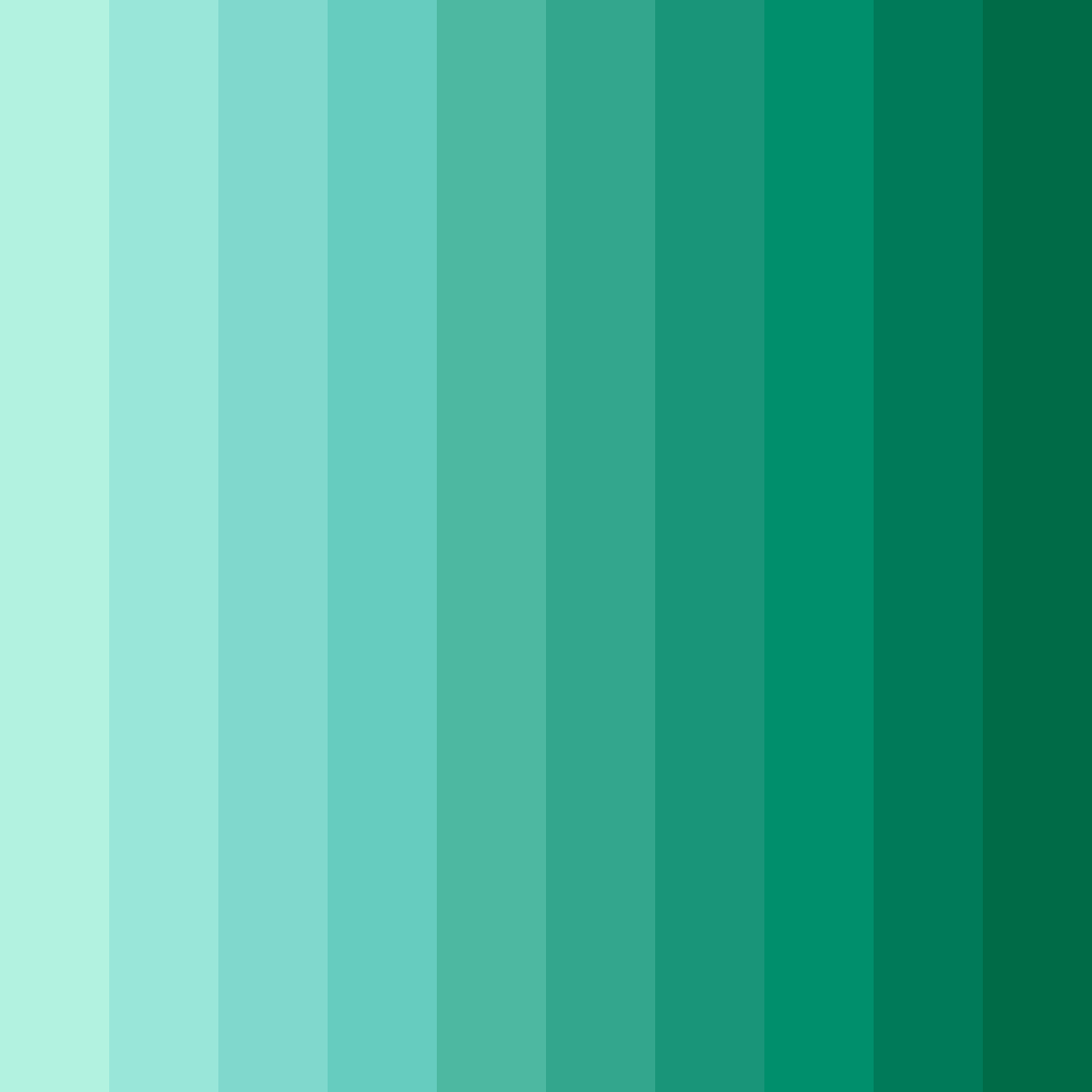Download minty fresh color palette PNG image (square)