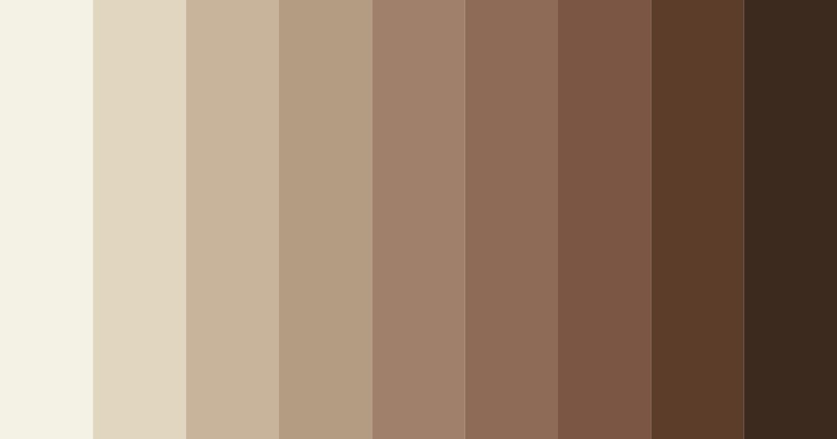 Download coconut brown color palette PNG image (landscape)