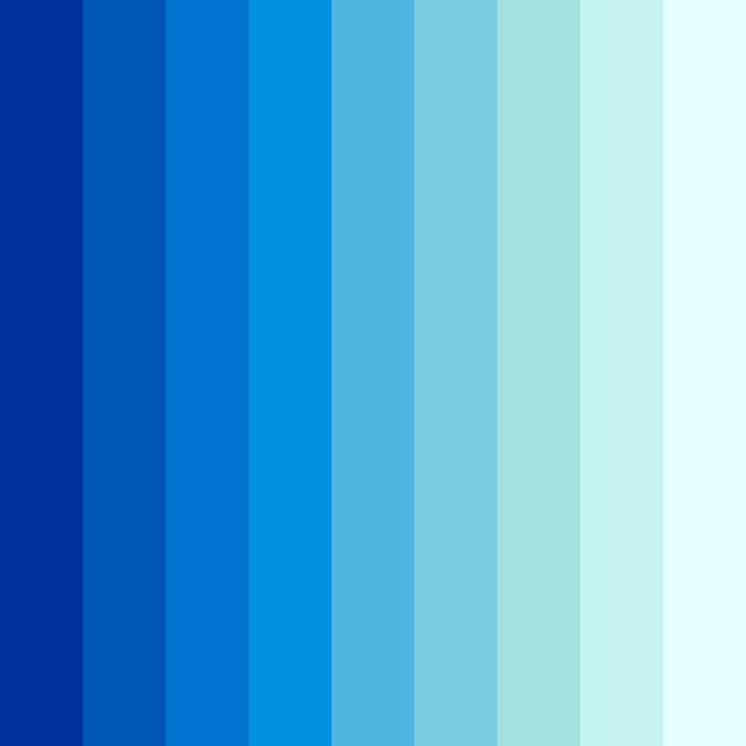Download oceanic serenity color palette PNG image (square)