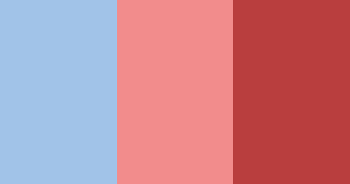 Download red and blue harmony color palette PNG image (landscape)