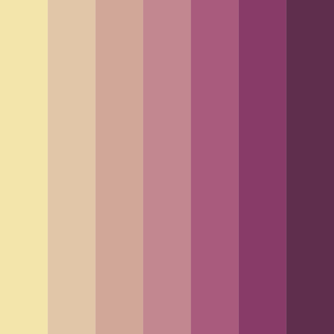 Download desert rose sunset color palette PNG image (square)
