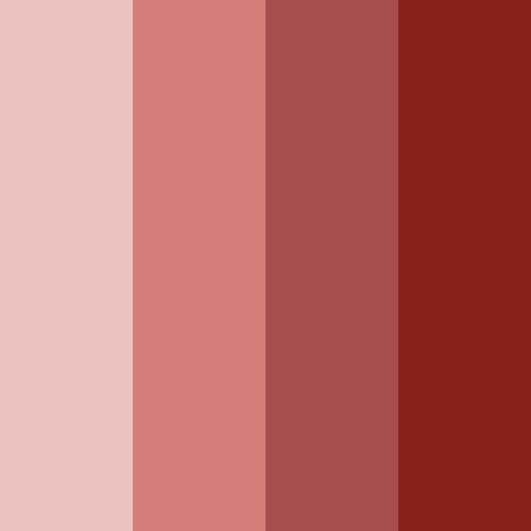 Download crimson blossoms color palette PNG image (square)