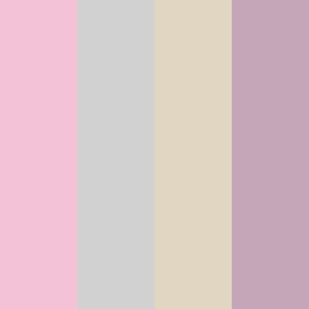 Download whimsical elegance color palette PNG image (square)