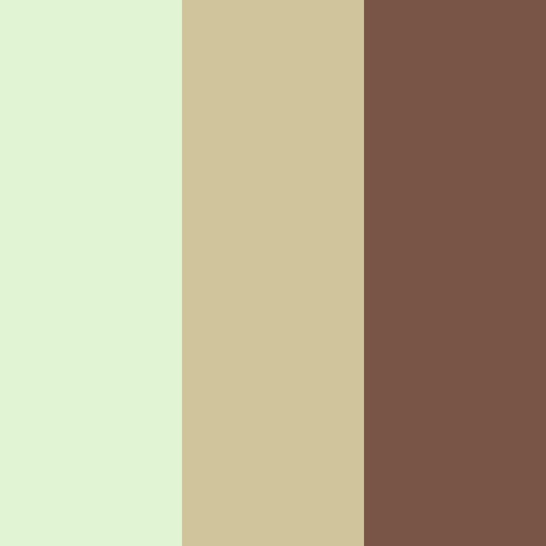 Download earthy green color palette PNG image (square)
