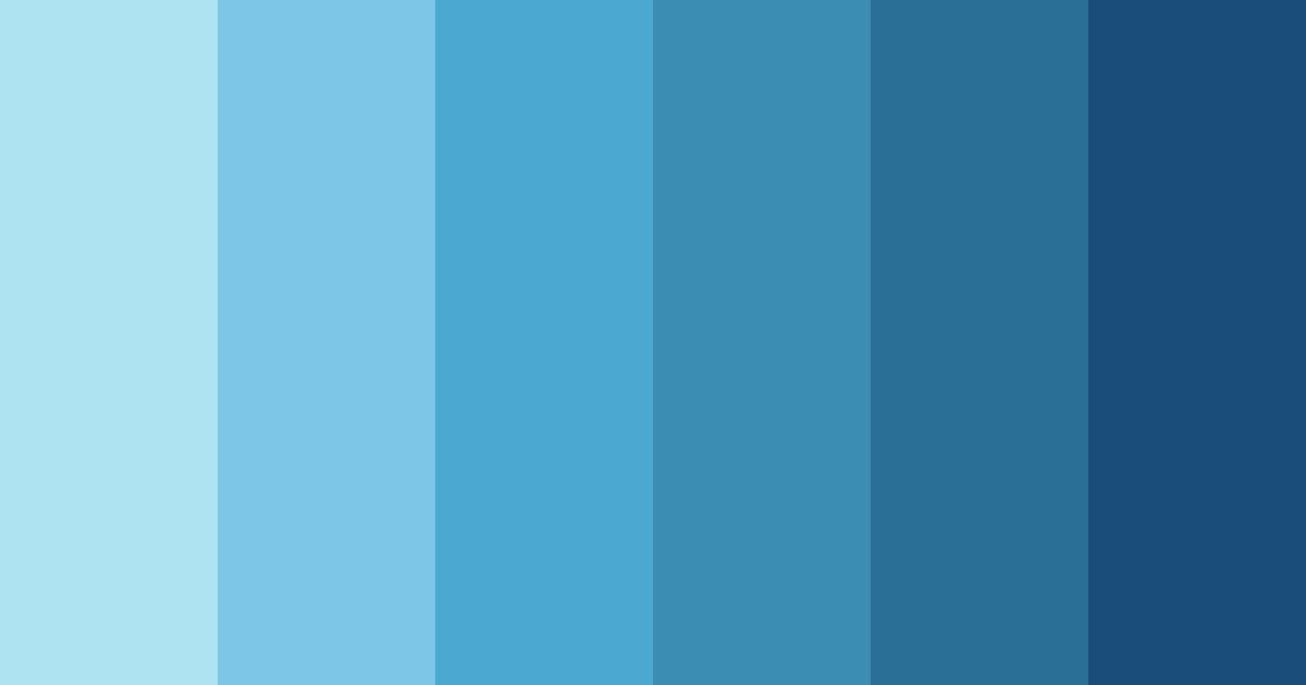 Download water blue color palette PNG image (landscape)