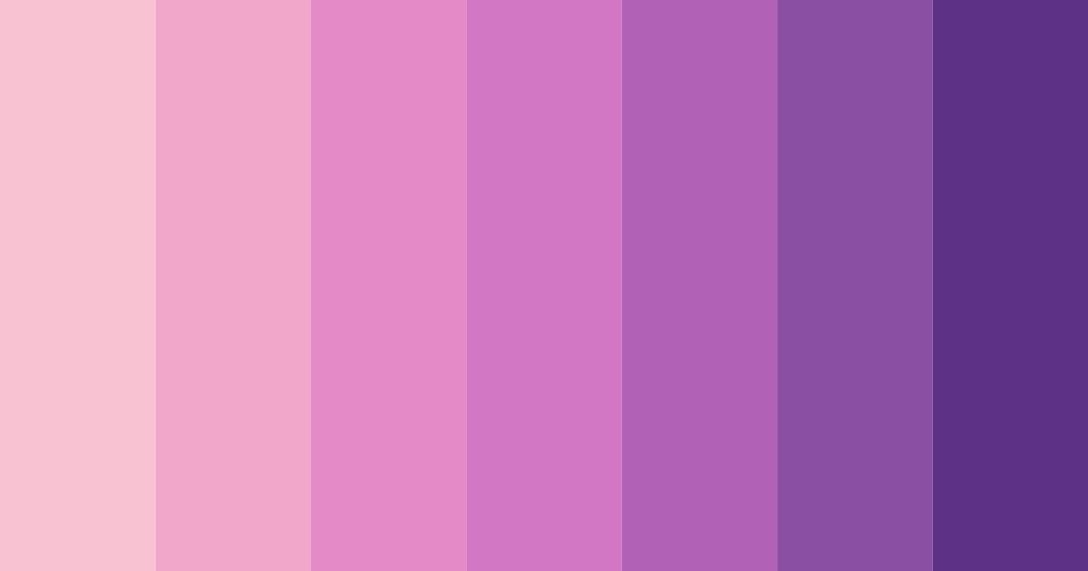 Download pink rainbow color palette PNG image (landscape)