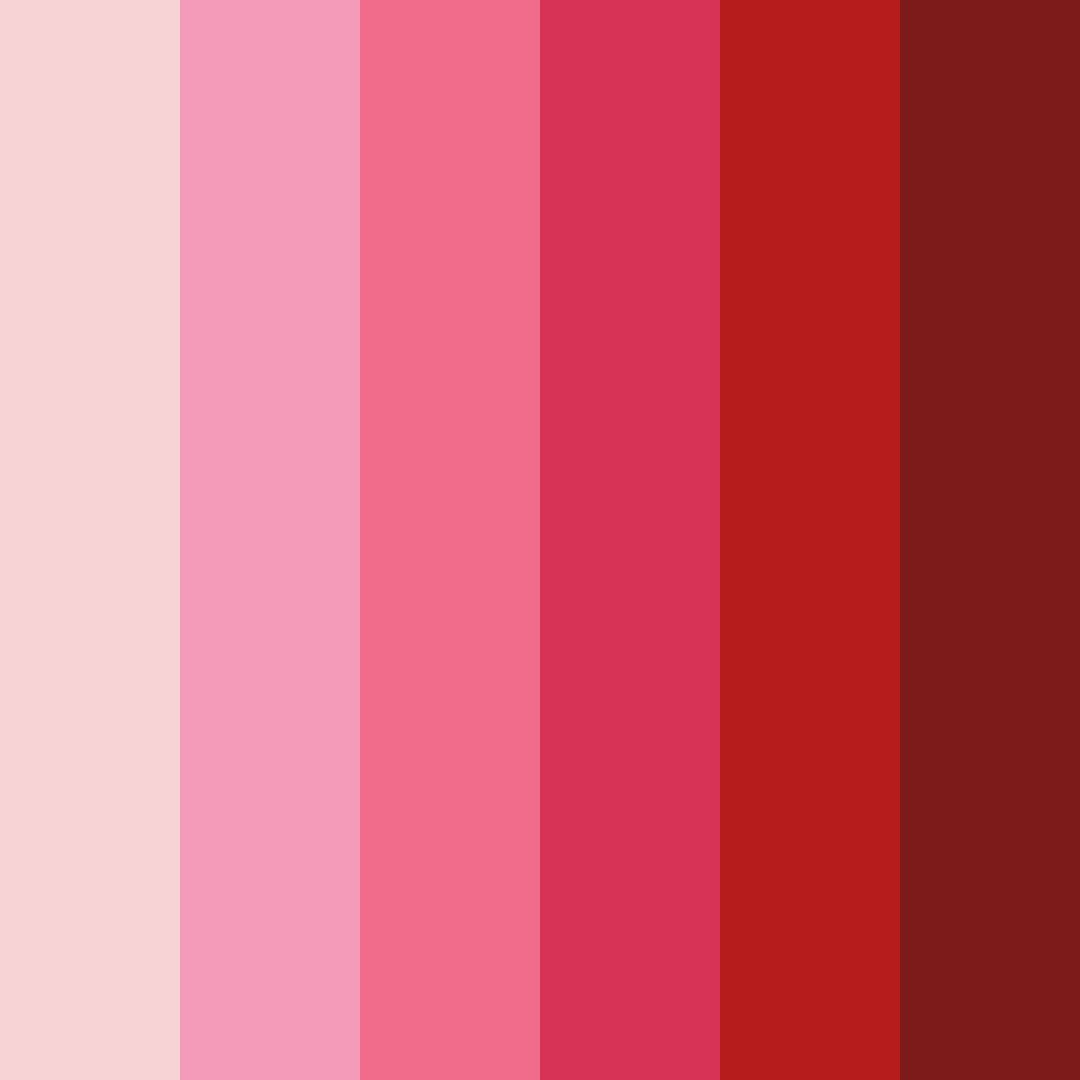Download blushing crimson color palette PNG image (square)
