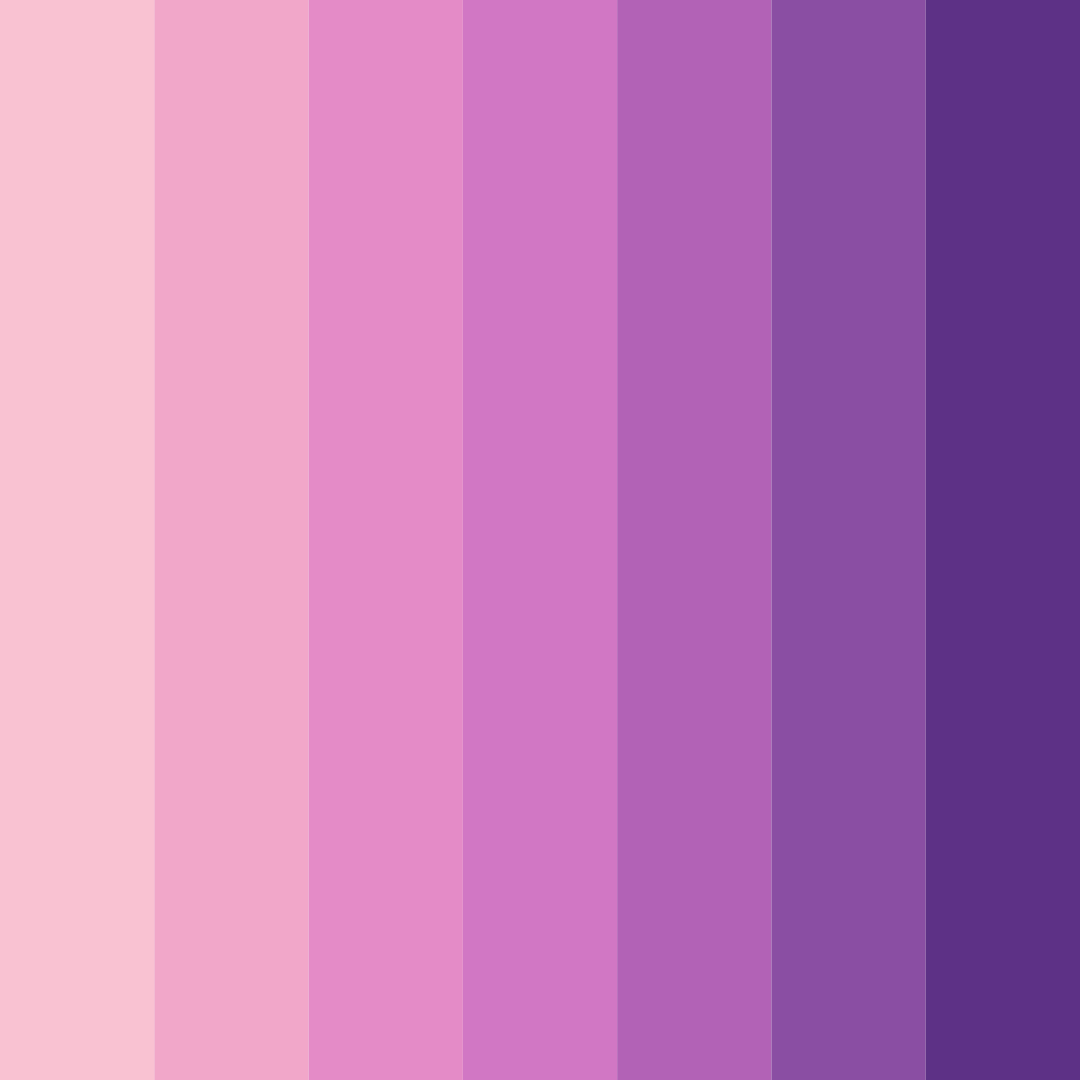 Download pink rainbow color palette PNG image (square)