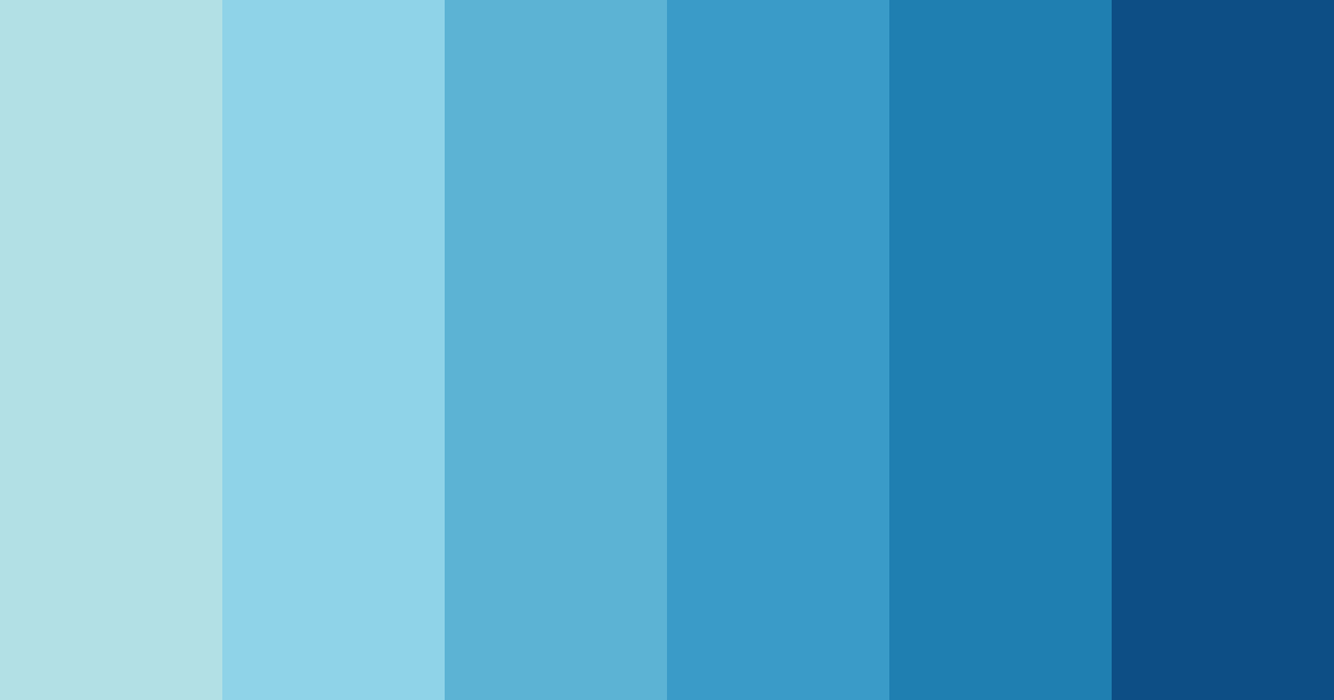 Download tiffany blue shades color palette PNG image (landscape)